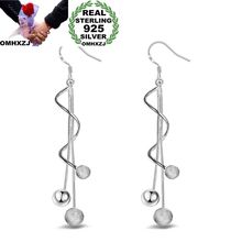 OMHXZJ Wholesale Personality Fashion OL Woman Girl Party Wedding White Beads Long Tassel 925 Sterling Silver Earrings YE291 2024 - buy cheap