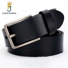 FAJARINA Quality Man Retro 38mm 100% Cowhide Genuine Leather Belts for Mens Luxury Design Men's Pin Buckle Belt Men NW0149 2024 - buy cheap
