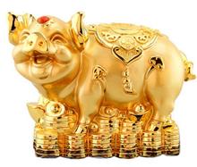 Tuba Cornucopia Gold pig places handicraft article collect basin live act zodiac animals to attract fortune pig gets 2024 - buy cheap