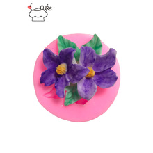 Aouke Twin lotus flowers Fondant Cupcake Decorating Molds Cake Silicone Mold Sugarpaste Candy Chocolate Gumpaste Clay Mould 2024 - buy cheap