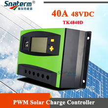 Regulador de carga Solar PV LCD de 48V, 40A, salida USB doble, cargador de batería Solar PV de 40A para sistema de energía de 2000W 48V 2024 - compra barato