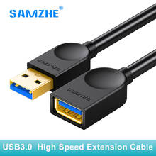 SAMZHE USB удлинитель для мужчин и женщин AM to AF USB3.0 кабель 0,5 м 1 м 1,5 м 2 м 3 м для телефона USB кабель для передачи данных и синхронизации 2024 - купить недорого