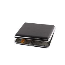 1 PC Smoking Accessories Cigarette Storage Case Box PU leather metal Tobacco Holder 2024 - buy cheap