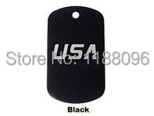 Low price high quality Dog Tag Military ID Cheap Custom Aluminum Laser Engraved Etched USA tags hl80870 2024 - buy cheap