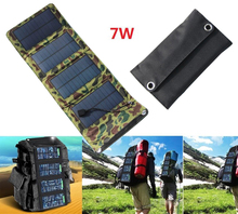 High Quality 7W 5.5V Portable Solar Charger for Mobile Phone Folding Mono Solar Panel Foldable Solar USB Battery Charger 2024 - buy cheap
