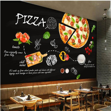 Beibehang-papel tapiz personalizado para pared, mural pintado a mano, Fondo de restaurante occidental italiano, tienda de pizza 2024 - compra barato