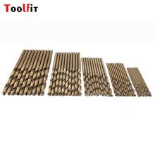 50Pcs/Set HSS Coated Titanium Twist Drill Bit 1/1.5/2/2.5/3mm  For Stainless Steel Drilling Bits Power Tools Accessories 2024 - buy cheap