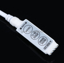 Regulador de brillo para tira de luces LED, regulador de brillo de 12V, 3 teclas, RGB, 3528, 5050, envío gratis (con enchufe de CC)