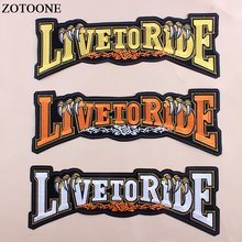 ZOTOONE Big Letter Patch Iron on Iron on Transfers For Clothing Letters Military Patches For Clothes DIY Jeans Applique Stickers 2024 - buy cheap