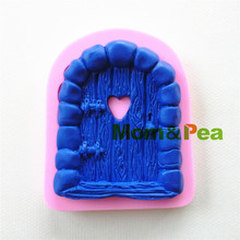 Mom & Pea 0916, envío gratis, molde de silicona en forma de puerta, Decoración de Pastel, Fondant, pastel 3D, molde de calidad alimentaria 2024 - compra barato