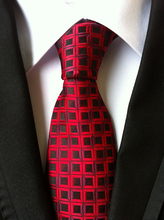 Camisa y corbata tejidas para hombre, nuevo vestido, damas Rojas, envío gratis 2024 - compra barato