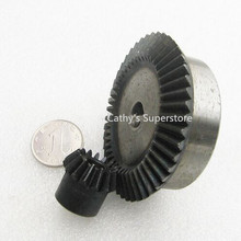Bevel Gear 15Teeth 45Teeth ratio 1:3 Mod 2, 45# Steel Right Angle Transmission parts DIY Robot competition M=2 2024 - buy cheap
