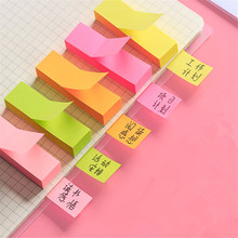Bloc de notas autoadhesivas de un color, 100 hojas, marcador de notas adhesivas, papel adhesivo, suministros de oficina y escuela 2024 - compra barato
