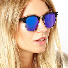 Óculos de sol polarizado feminino, óculos quadrados legais de marca luxuosa para direção, preto e azul 2018 2024 - compre barato