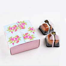 12*12*5 см розовый цветок декоративная коробка для торта коробки конфет Свадебная коробка подарочная упаковка 100 шт./лот Бесплатная доставка 2024 - купить недорого