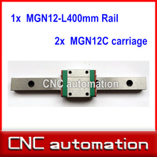 1pc 12mm width 400mm MGN12 linear guide rail +  2pc MGN MGN12C Blocks carriage CNC 2024 - buy cheap