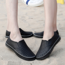 Big Size Lovers Anti-slip Outdoor Sandals Men Women Beach Hollow-Out Shoes CoOL Summer Couple Youth Breatahble Flats Swim Shoes 2024 - buy cheap