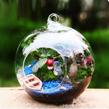 1Pc Hot Transparent Spherical Hanging Glass Vase Flower Plant Micro Landscape Bottle Home Decoration DIY Decoration 2024 - buy cheap