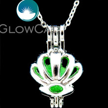 GLOWCAT L598 Lotus Flower Beads Cage Aromatherapy Perfume Diffuser Pearl Finding Girl Kids Locket Necklaces Jewelry 2024 - buy cheap