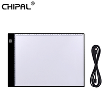 CHIPAL A4 LED Digital Tablets Graphic Tablet Ultra Thin Art Drawing Board Light Box Tracing Pad Portable USB Writing Copy Board 2024 - buy cheap