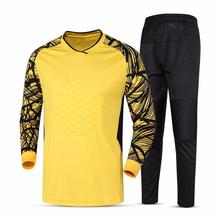 Football Soccer Training Jerseys Set Men Soccer Goalie Sponge Protector Suit Skinny Leg Pants And Jacket 2Pcs Set Tracksuits 2024 - buy cheap