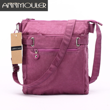 Annmouler женские сумки-мессенджеры, брендовая дизайнерская женская сумка, повседневная черная нейлоновая сумка через плечо, маленькая сумка с несколькими карманами, женская сумка 2024 - купить недорого
