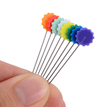 100Pcs/Lot Mixed Color Flower Button Head Pins DIY Sewing Patchwork Positioning Needles Pins Stainless Steel Apparel Accessory 2024 - buy cheap