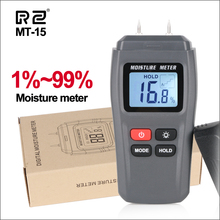 RZ Madeira Medidor De Umidade de Água Handheld Digital Portátil Ferramentas de Madeira de Madeira Umidade Higrômetro 1 ~ 99% Umidade da Madeira Testador MT15 2024 - compre barato