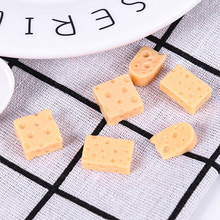 10pcs/lot Simulation Resin Food Cheese Flatback Cabochon imitation food Beads For Art Craft DIY Scrapbooking Decoration 2024 - buy cheap