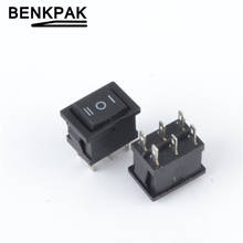 5pcs rocker switch,6 pins,ON-OFF-ON 21*15 2024 - buy cheap