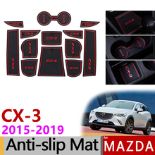 Anti-Slip Gate Slot Mat Rubber Coaster for Mazda CX-3 2015 2016 2017 2018 2019 CX3 CX 3 Accessories Car Stickers Car Styling 2024 - buy cheap