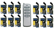 Sistema de interruptor com controle remoto sem fio, longo alcance, 1000m, ac220v, 1ch, rf, luz/lâmpada/janela/portas de garagem 2024 - compre barato