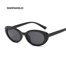 Oval Vintage Sunglasses Women Brand Designer Sun Glasses for Women Retro Black Small Frame Ladies Sunglasses Mirror Oculos UV400 2024 - buy cheap