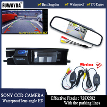 FUWAYDA wirelss HD CCD Chip Car Rear View Reverse Mirror Monitor CAMERA forTOYOTA RAV4 2006-2010, 2012 year with parking lines 2024 - buy cheap