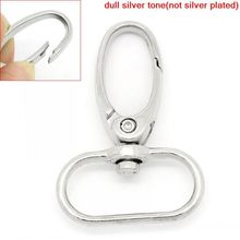 DoreenBeads Retail Hook Lobster Swivel Clasps Trigger Clips Snap For Key Ring Silver Color 4.5x3.1cm,20PCs 2024 - buy cheap