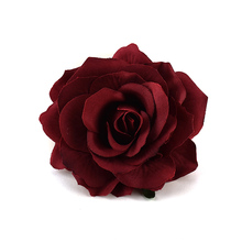 10CM Large Artificial Burgandy Rose Silk Flower Heads For Wedding Decoration DIY Wreath Gift Box Scrapbooking Craft Fake Flowers 2024 - buy cheap