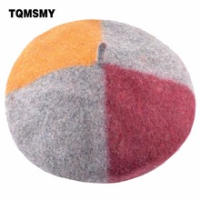TQMSMY-boina cálida MultiColor para mujer, gorro Vintage, boinas femeninas, sombreros de pintor, TMC130 2024 - compra barato