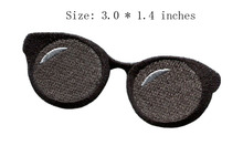 Cinza óculos 3.0 "wide remendo do bordado para a patche/bastidor para bordar/sombreamento 2024 - compre barato
