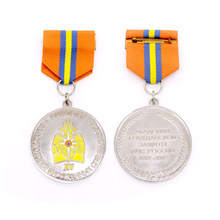 Medallas de Oro y Plata personalizadas, medallas militares 3D con cintas, medallas de plata hechas a medida baratas con color dorado 2024 - compra barato