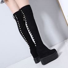 Increase Within Women's Boots 2021 New Ultra High 13 Cm Thick Bottom Over The Knee Boots Europe America Style Long Tube Boot 2024 - buy cheap