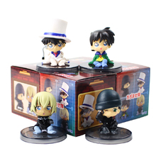 5cm Detective Conan Edogawa Konan Kaitou Kiddo Sitting Akai Shuuichi Furuya Rei 1/16 scale PVC Action Figure Model Toys 2024 - buy cheap