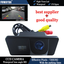 FUWAYDA Car Reverse Rear View With Guide Line Color CCD CAMERA for BMW E81/E87/E90/E91/E92/E60/E61/E62/E63/E64/ X5/X6 waterproof 2024 - buy cheap