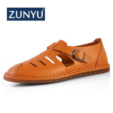 ZUNYU-Sandalias a la moda para hombre, zapatos informales transpirables para exteriores, calzado plano, talla 38-47, verano, 2019 2024 - compra barato