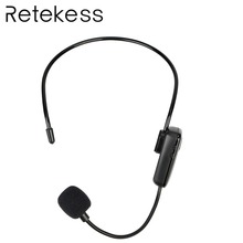 RETEKESS 2.4G Wireless Conference Microphone Headset Condenser Megaphone Radio Mic For Loudspeaker Teaching Meeting Guide Speech 2024 - buy cheap