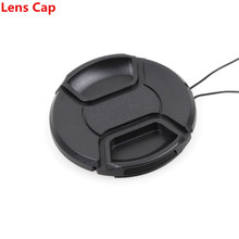 10Pcs 43mm 46mm 49mm 52mm 55mm 58mm 62mm 67mm 72mm 77mm 82mm Camera lens cover Snap-On Front Lens Cap +With rope for Canon Nikon 2024 - buy cheap