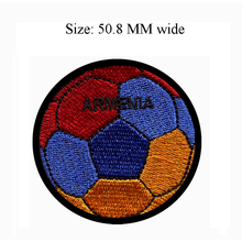 Parche de 50,8 MM de ancho para el balón de fútbol de Serbia, parche para el zapato, parche para la gorra, Parche de moda de estilo 2024 - compra barato