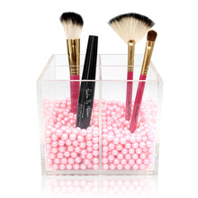 Lipstick Makeup Organizer 4 Grids Acrylic Makeup Organizer Cosmetic Display Stand Sundries Storage for Makeup Brush Lipstick 2024 - buy cheap