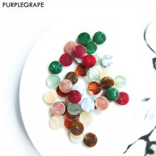 Purpleuva pingente redondo de mármore vintage, acessório para brincos artesanais faça você mesmo, miçangas para joias 12 pacotes 2024 - compre barato