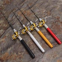 Portable Pocket Telescopic Mini Fishing Pole Pen Shape Folded Fishing Rods Lightweight Reel Wheel Rod Pesca Iscas Fish Tackle 2024 - buy cheap