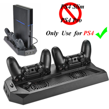 PS4 Vertical Cooling Stand Cooler Fan Dual Wireless Joystick/Controller USB Charging Dock Station for Sony Playstation 4 PS4 2024 - buy cheap